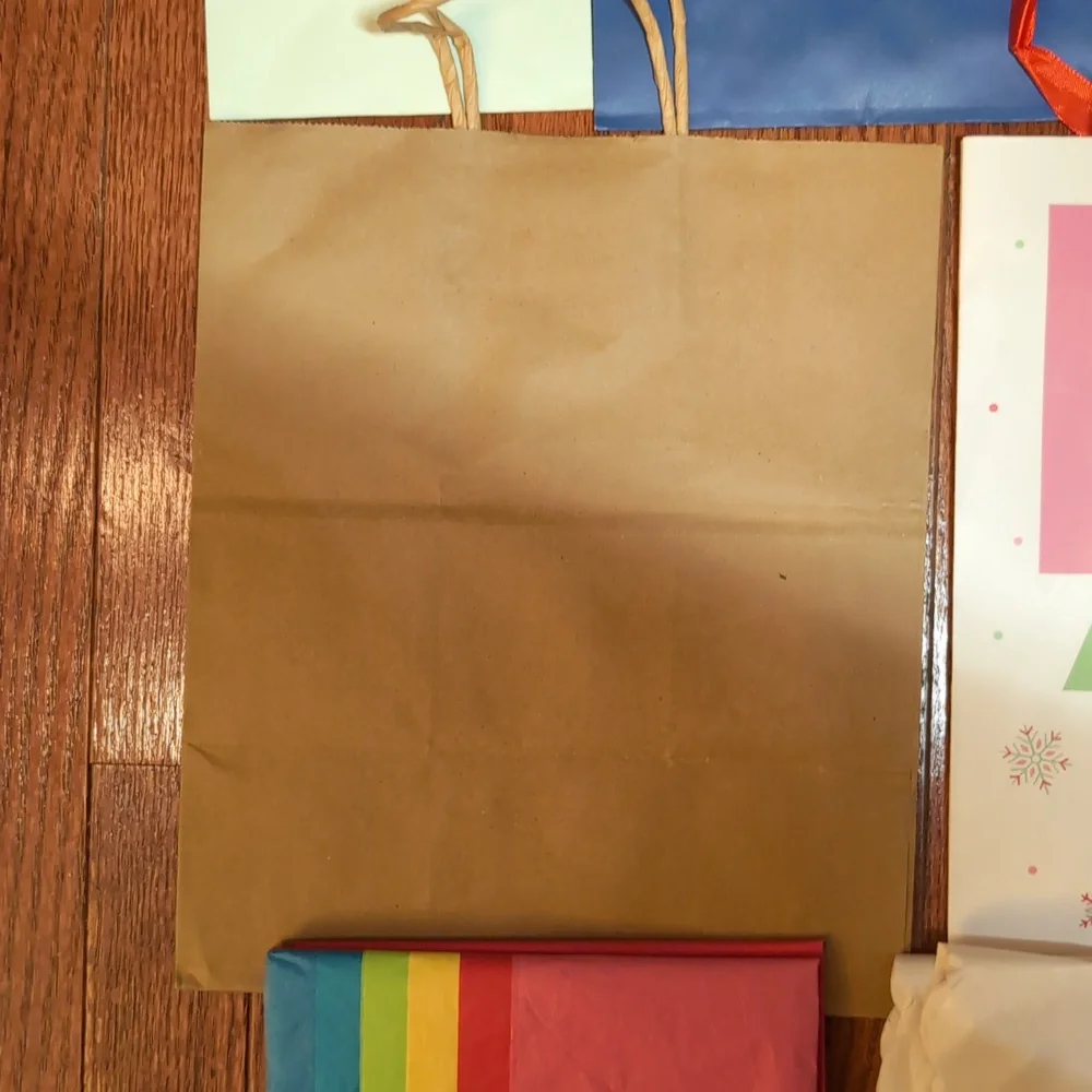 Colorful Gift Bags and Tissue Paper Set